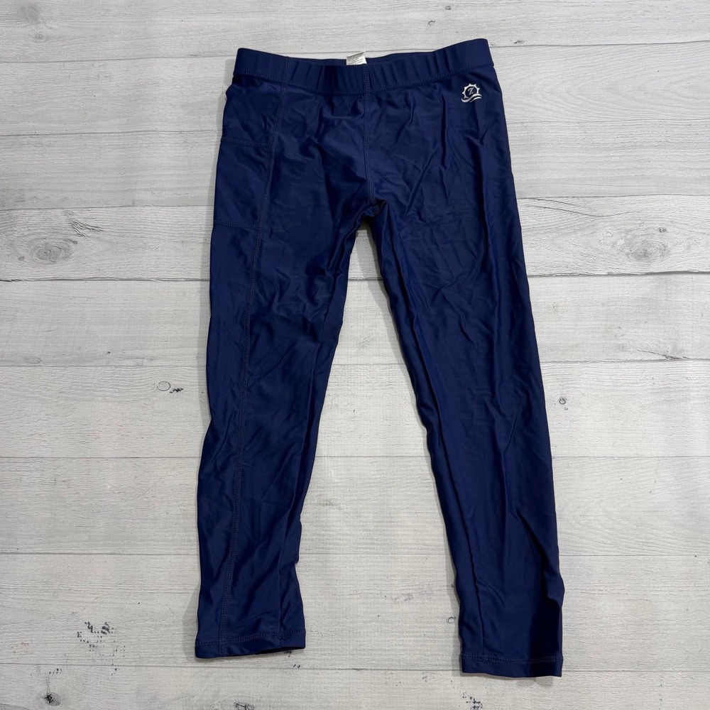 SwimZip Swim Leggings UPF 50+ Swim Pants navy blue size 5T